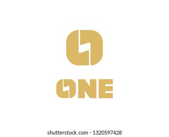 logo design creative one and letter O