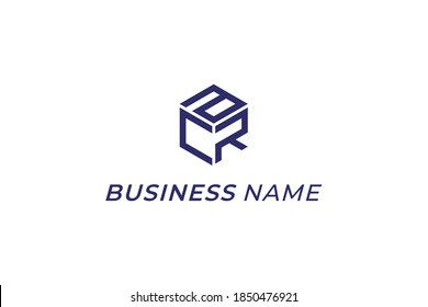 letra de polígono C de diseño de logotipo