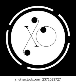 Diseño de logotipo, diseño de logotipo de carta profesional creativo en color negro y dorado, logotipo de icono alfabético de base inicial