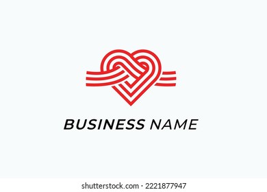 logo design creative rope knot love