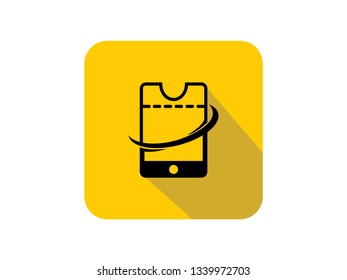 logo design creative smartphone and ticket