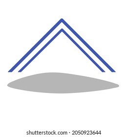 logo design. Creative symbol line. Universal vector icon. Roof mount camp sign.