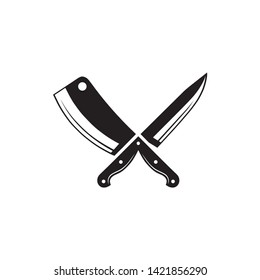 Logo design of cross cutting knife