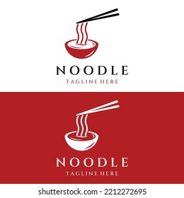 Logo design for delicious Chinese and Japanese noodle soup and ramen dishes, Asian food. Logos for businesses, restaurants, cafes, and shops.