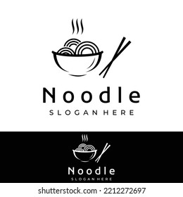 Logo design for delicious Chinese and Japanese noodle soup and ramen dishes, Asian food. Logos for businesses, restaurants, cafes, and shops.