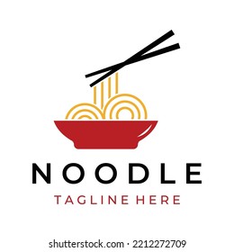 Logo design for delicious Chinese and Japanese noodle soup and ramen dishes, Asian food. Logos for businesses, restaurants, cafes, and shops.