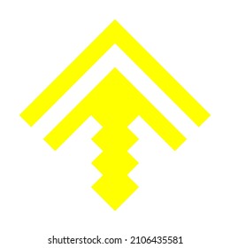 Logo-Design-Richtung nach oben und unten gestreift