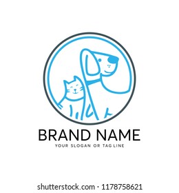 logo design Dog and Cat vector