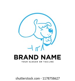 logo design Dog and Cat vector
