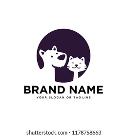 logo design Dog and Cat vector