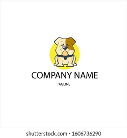 Logo design with a dog element