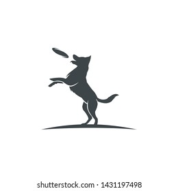 logo design dog jump training