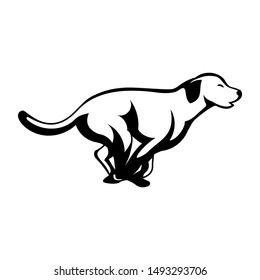 logo design dog jump training