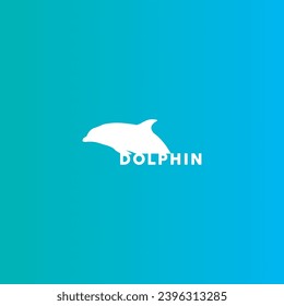 Logo design with dolphin object for the headline