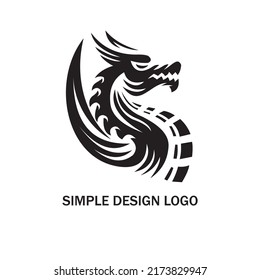a logo design dragon strong on business