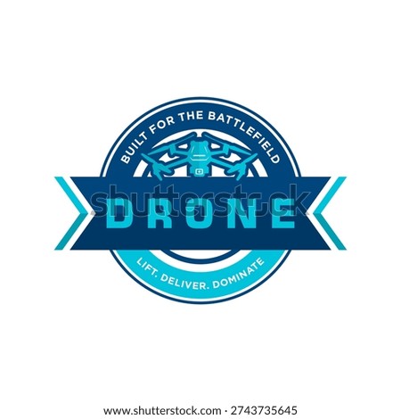 logo design for drone assembly company emblem