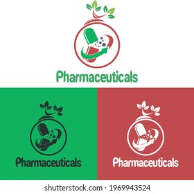 logo design drug nature vector