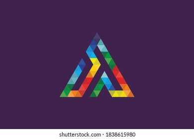 Diseño de logotipo, logotipo DT A Letter, diseño de logotipo web, tecnología A letra