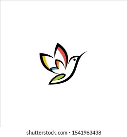 Logo Design Dummingbird Technology Vector