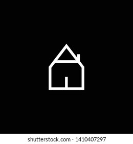 Logo design of E EA AE in vector for construction, home, real estate, building, property. Minimal awesome trendy professional logo design template on black background.