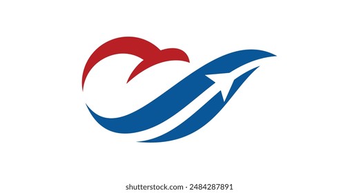 logo design eagle, freedom, america, business, arrow, finance. logo design template icon, vector, symbol, creative, idea.