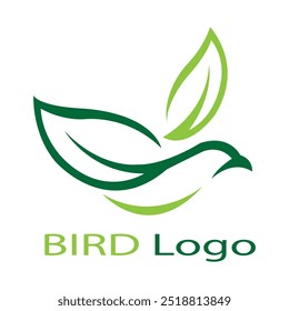 logotipo design águia, natureza, pássaro, folha,. modelo de design de logotipo, ícone, símbolo, criativo, ideia