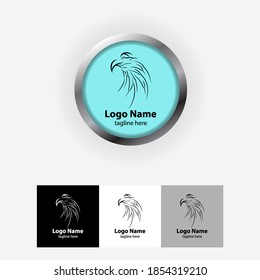 The logo design for an eagle theme company