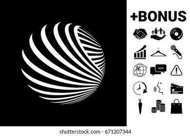 Logo design. Earth