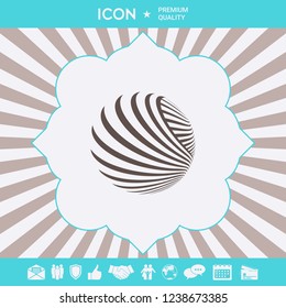 Logo design. Earth. Graphic elements for your design