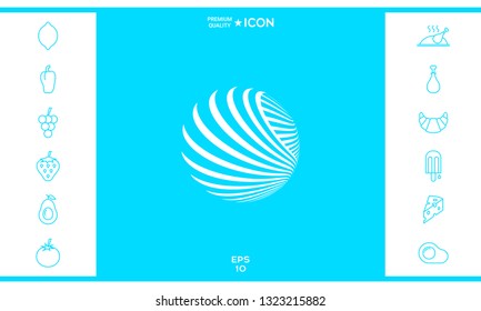 Logo design. Earth. Graphic elements for your design
