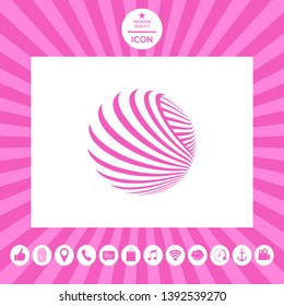 Logo design. Earth. Graphic elements for your design