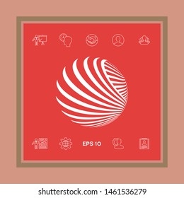 Logo design. Earth. Graphic elements for your design