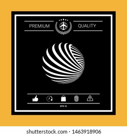 Logo design. Earth. Graphic elements for your design