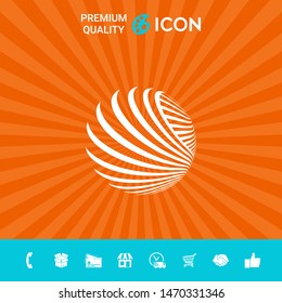 Logo design. Earth. Graphic elements for your design