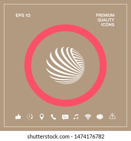 Logo design. Earth. Graphic elements for your design