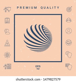 Logo design. Earth. Graphic elements for your design
