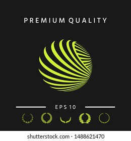 Logo design. Earth. Graphic elements for your design