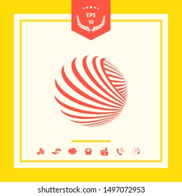 Logo design. Earth. Graphic elements for your design