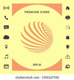 Logo design. Earth. Graphic elements for your design