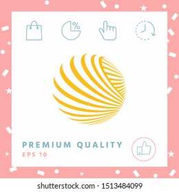Logo design. Earth. Graphic elements for your design