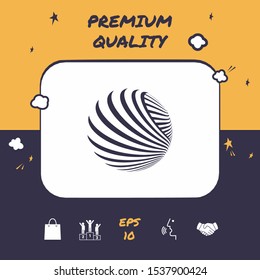 Logo design. Earth. Graphic elements for your design