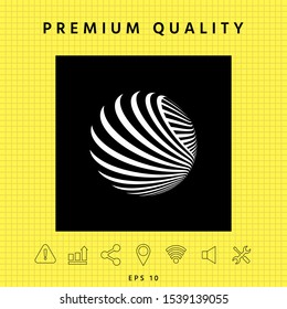 Logo design. Earth. Graphic elements for your design