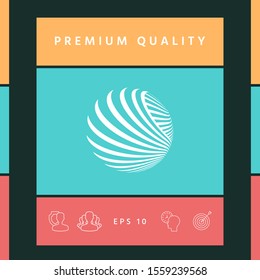 Logo design. Earth. Graphic elements for your design