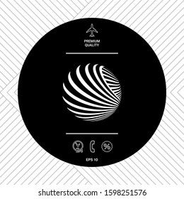 Logo design. Earth. Graphic elements for your design
