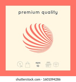 Logo design. Earth. Graphic elements for your design