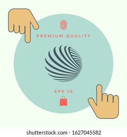 Logo design. Earth. Graphic elements for your design