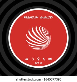 Logo design. Earth. Graphic elements for your design
