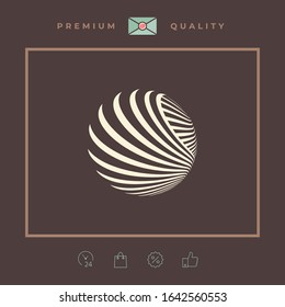 Logo design. Earth. Graphic elements for your design