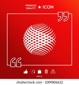 Logo design. Earth symbol