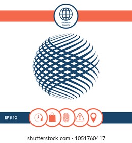 Logo design. Earth symbol